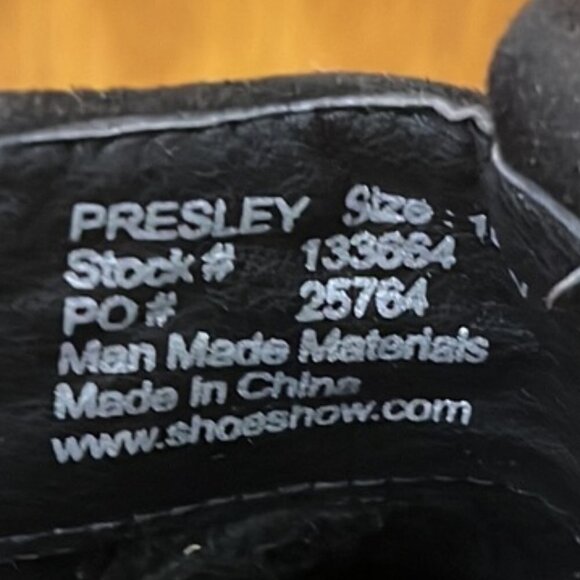 Dominique Nicole Womens Black Faux Suede Stacked Heel Presley Booties Size 10 W - Picture 7 of 8